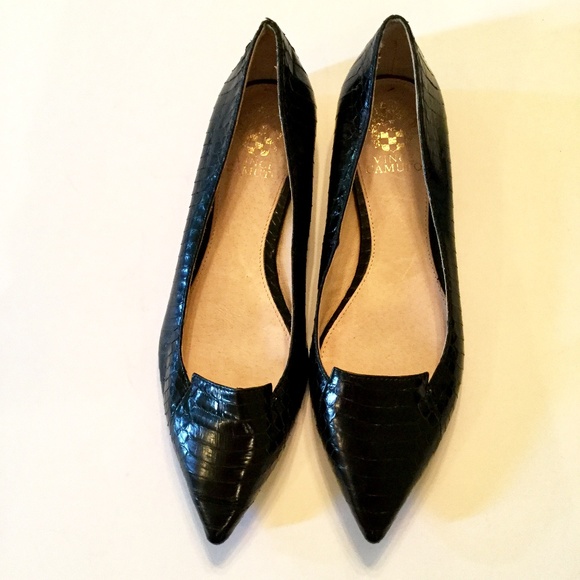 Vince Camuto Shoes - VINCE CAMUTO SNAKESKIN FLATS